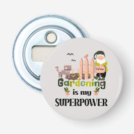 Gartenbau Supermacht, Niedlicher Gärtner Flaschenöffner