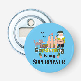 Gartenbau Supermacht, Niedlicher Gärtner Flaschenöffner
