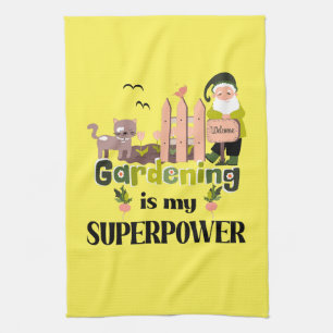 Gartenbau Supermacht, Niedlicher Gärtner Geschirrtuch