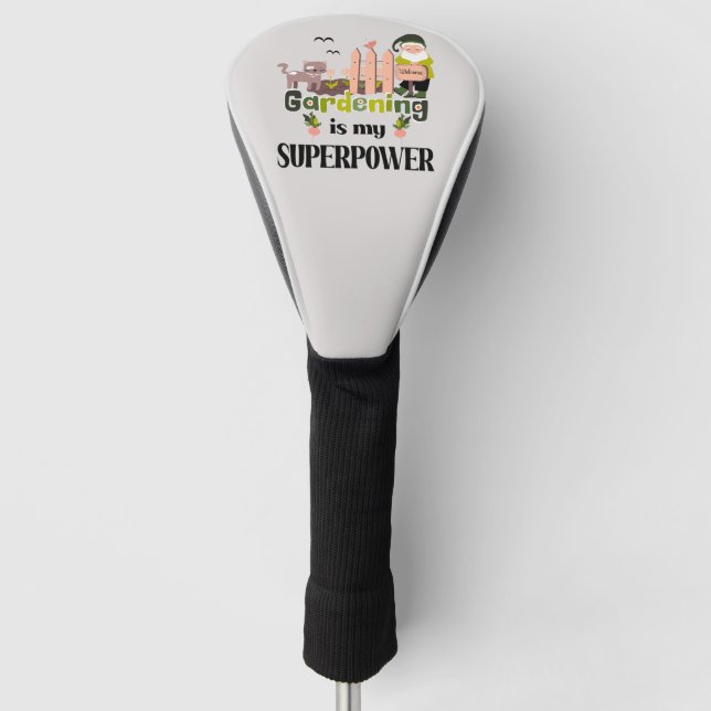 Gartenbau Supermacht, Niedlicher Gärtner Golf Headcover (Vorderseite)