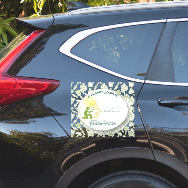 Gartenbau und Landschaftsgestaltung Aufkleber (Auto Seite)