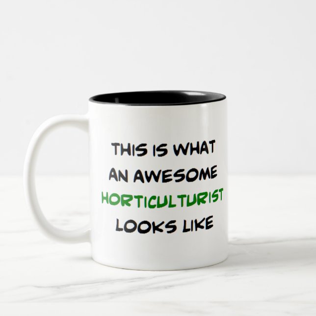 Gartenbaubetrieb, phantastisch zweifarbige tasse (Links)