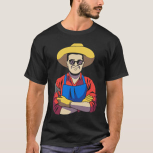 Gartenbauender Landwirt pflanzt Gartenblumen Gärtn T-Shirt