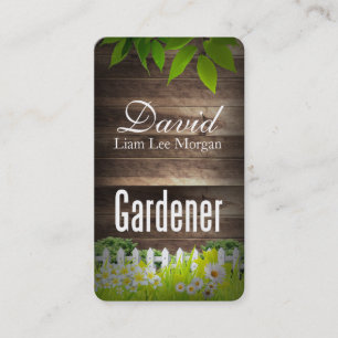 Gartenbauer / Landschaftsbild / Rasendienste Visitenkarte