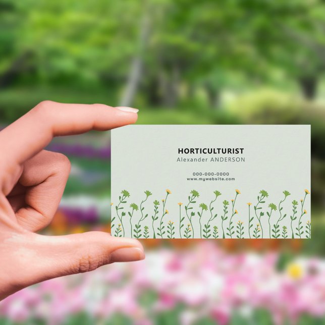 Gartenbauer Visitenkarte (Horticulturist Business Card)