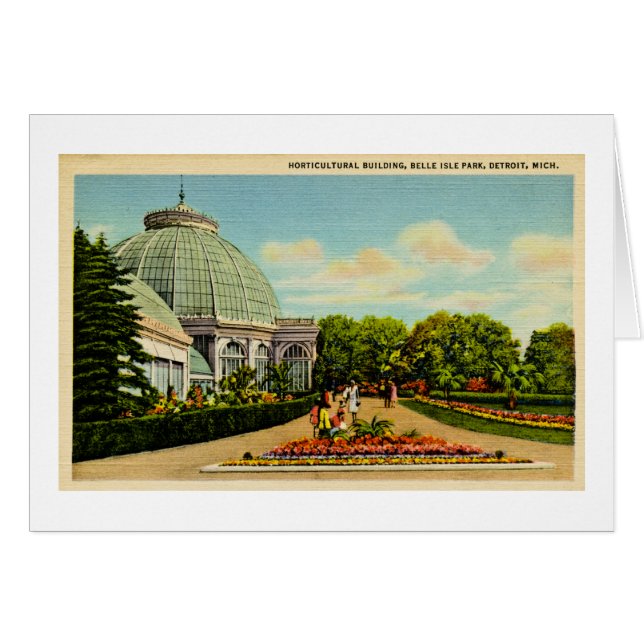 GartenbauGebäude, Schönheits-Insel-Park, Michigan (Vorderseite (Horizontal))