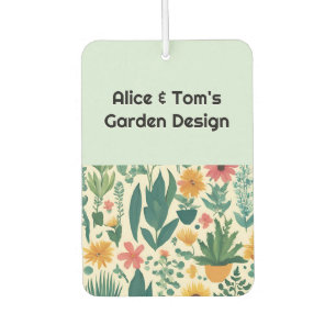 Gartenbauunternehmen QR-Code Moderne Werbung Autolufterfrischer