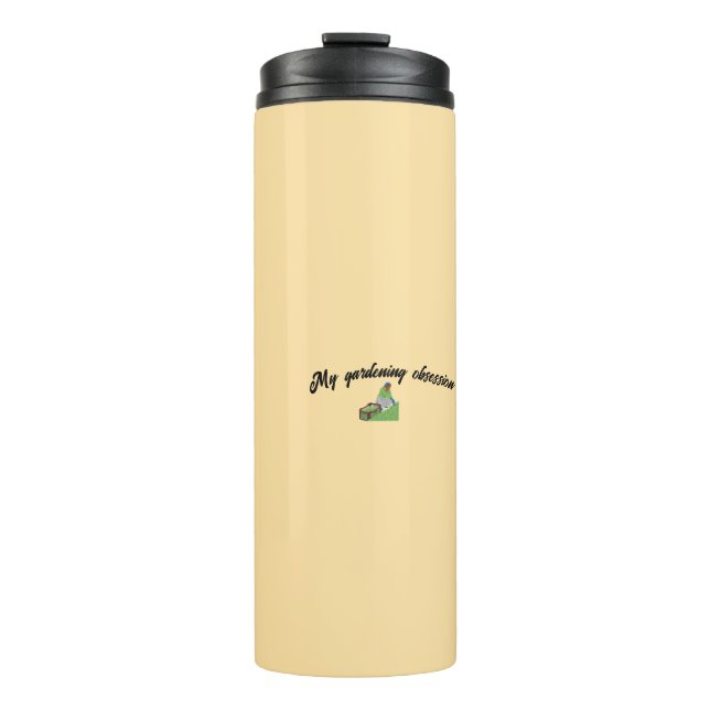 Gartenbesessenheit Thermosbecher (Vorderseite)