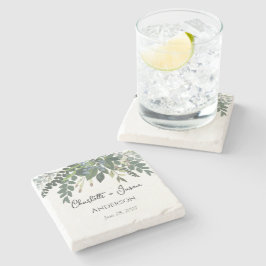 Gartenblätterung Natur Grüne Steinuntersetzer