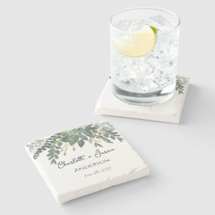 Gartenblätterung Natur Grüne Steinuntersetzer