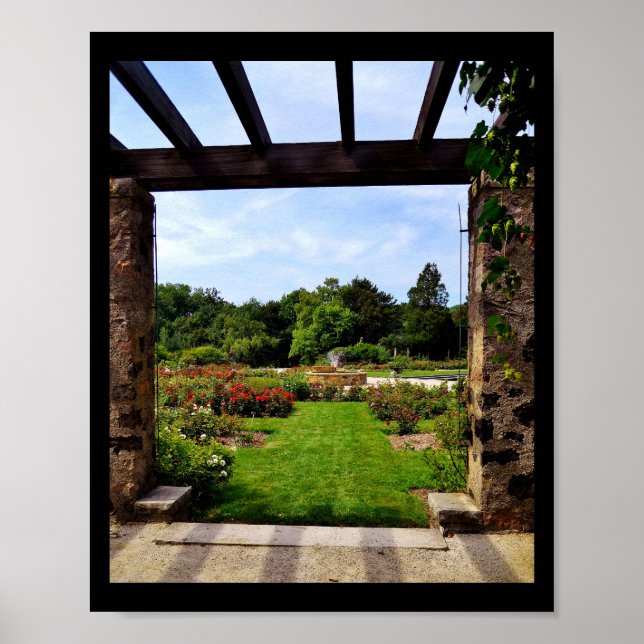 Gartenblick Poster (Vorne)