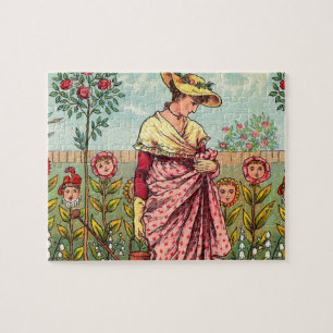 Gartenblume Frau Kunst Antiquität