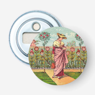 Gartenblume Frau Kunst Antiquität Flaschenöffner