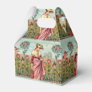 Gartenblume Frau Kunst Antiquität Geschenkschachtel