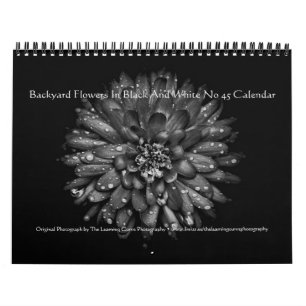 Gartenblumen in Schwarzweiß Nr. 45 Kalender