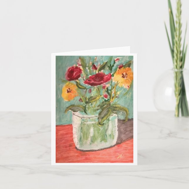 Gartenblumen Karte (Vorderseite)