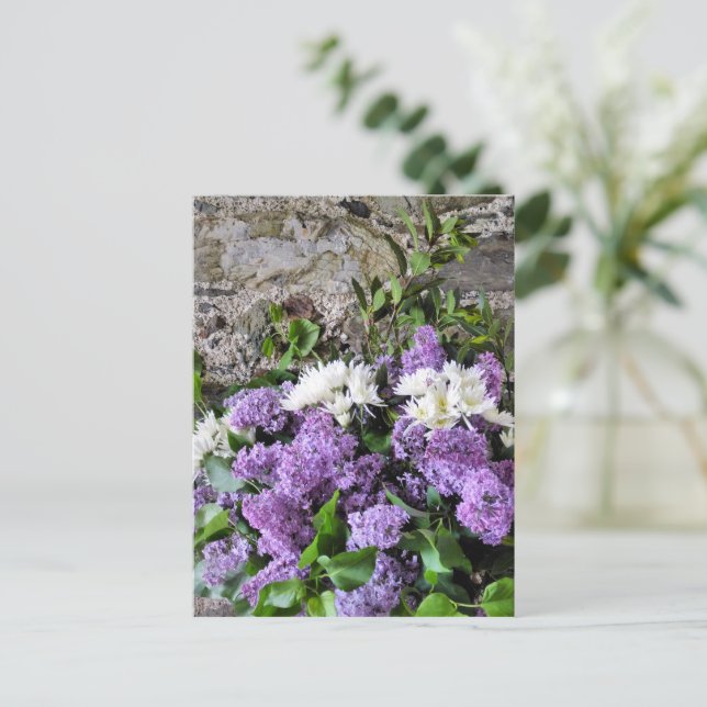 GARTENBLUMEN POSTKARTE (Stehend Vorderseite)