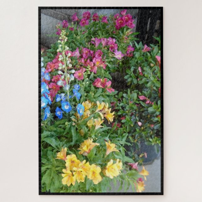 Gartenblumenstrauß-Puzzle (Vertikal)
