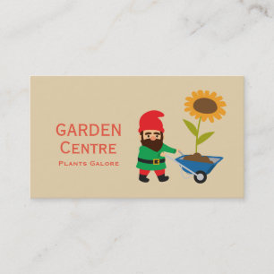 Gartencenter Moderne Pflanze Gartengarnome Visitenkarte