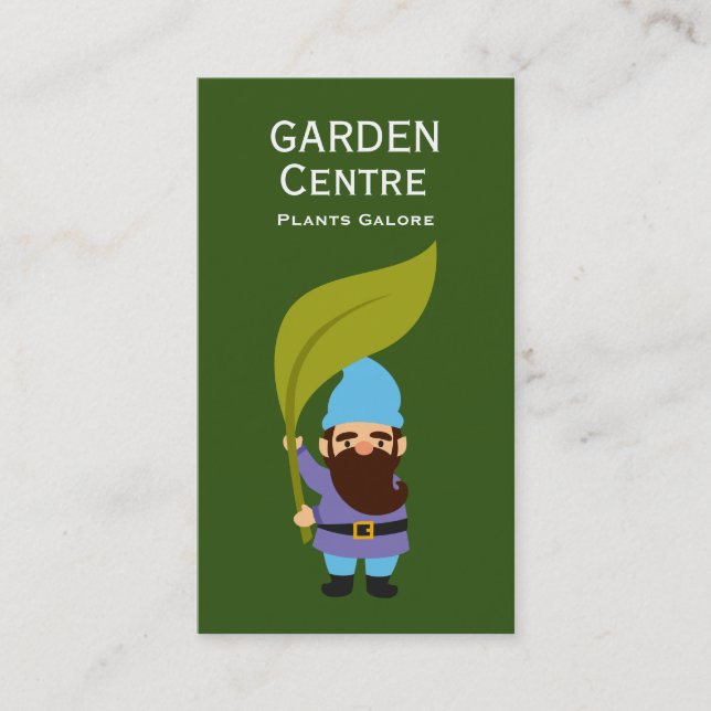 Gartencenter Moderne Pflanze Gärtnerom Visitenkarte (Vorderseite)