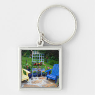 Gartendesigns in unserem Garten Sammamish, 4 Schlüsselanhänger