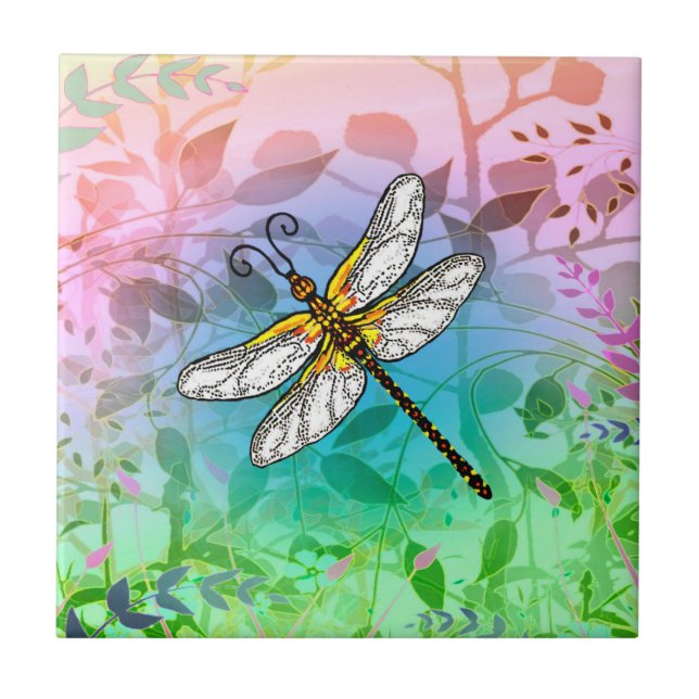 Gartendrachenfliege Fliese (Vorderseite)