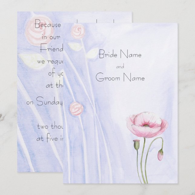 Garteneinladung Einladung (Vorne/Hinten)