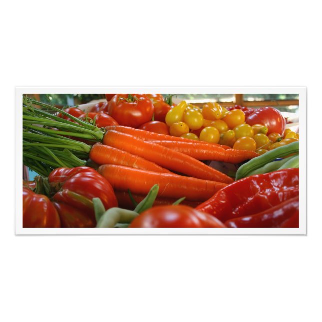 Gartenernte Gemüse Fotodruck (Vorne)