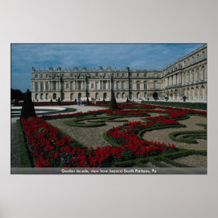 Gartenfassade, Ansicht von über SüdenParterre Poster