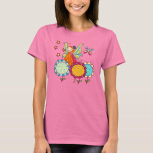 Gartenfee mit Blumen T-Shirt