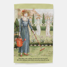 Gartenflagge "Mary Mary Quite Contrary" Greenaway