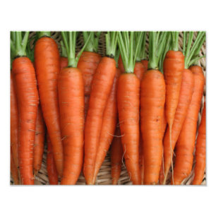 Gartenfrische Heirloom-Karotten Fotodruck