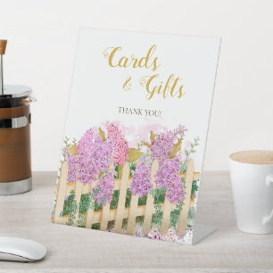 Gartenfrühling Sie ist frisch Hochzeitskarten Gesc Sockelschild