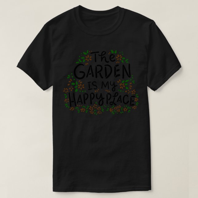 Gartengarten Blume T-Shirt (Design vorne)