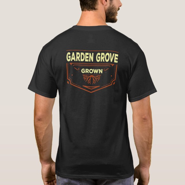 Gartengarten Grotto America Heimat Ca Zuhause Sta T-Shirt (Rückseite)