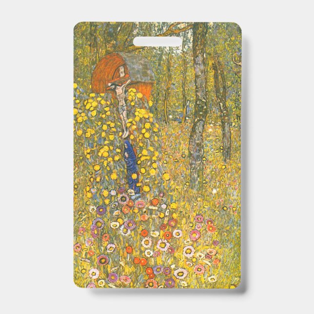 Gartengarten Gustav Klimt mit Crucifix Ausweis (Vorderseite)