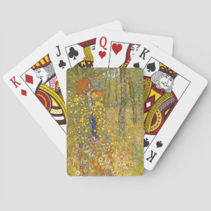 Gartengarten Gustav Klimt mit Crucifix Spielkarten