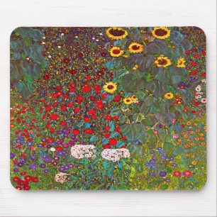 Gartengarten Gustav Klimt mit Sonnenblumenmousepad Mousepad