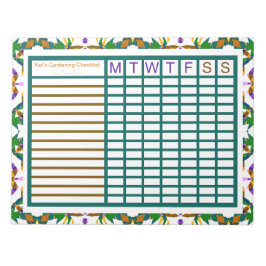 Gartengartenbauplaner Notizblock