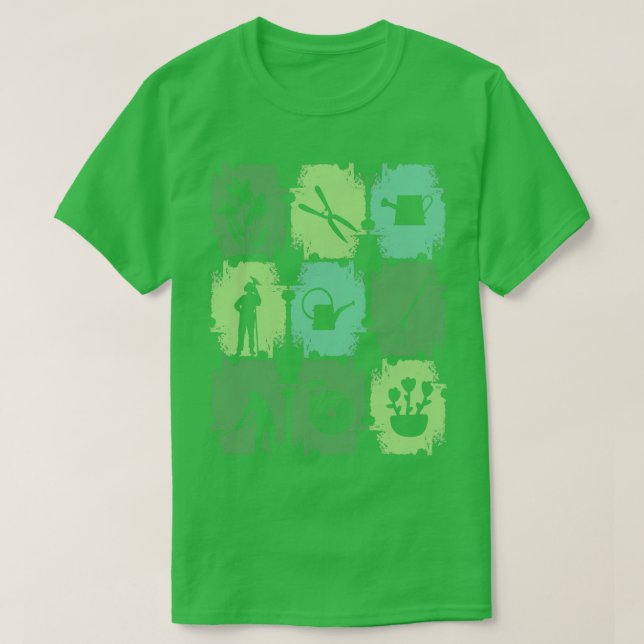 Gartengartenwerkzeug T-Shirt (Design vorne)