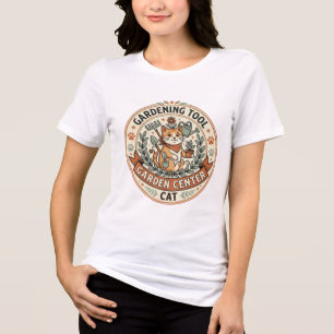 Gartengerät Garten Center Katze Gartengerät Ga Tri-Blend Shirt
