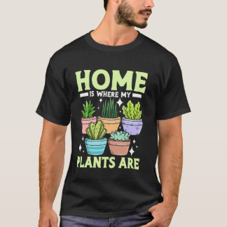 Gartengestaltung Blumentopf Kaktus Sukkulente Zuha T-Shirt