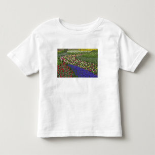 Gartengestaltung von Traubenhyazinthen und Tulpen, Kleinkind T-shirt