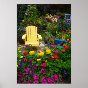 Gartengestaltungen in unserem Garten Sammamish, Poster
