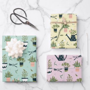 Gartengestaltungspapier Geschenkpapier Set