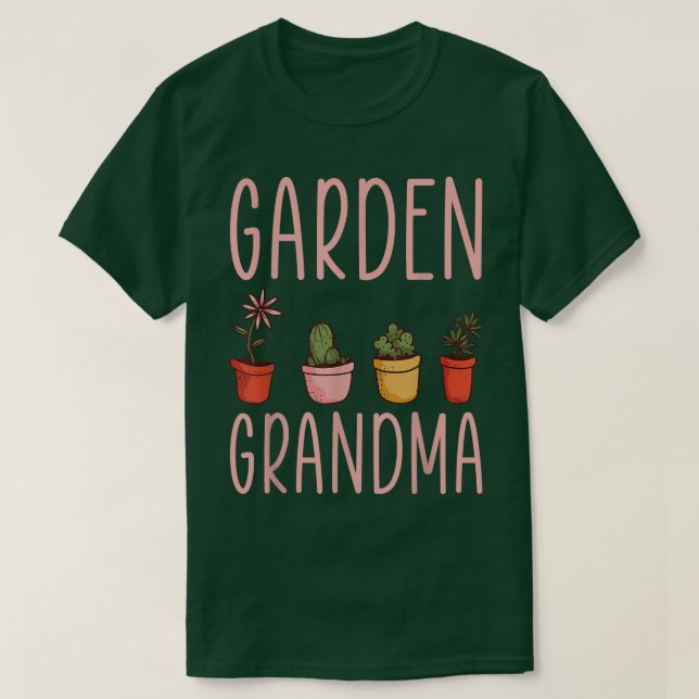 Gartengrandma Shirt Blumengarten Grandma (Design vorne)