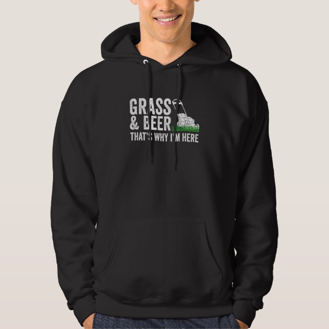 Gartengras und Bierrasen Hoodie (Vorderseite)
