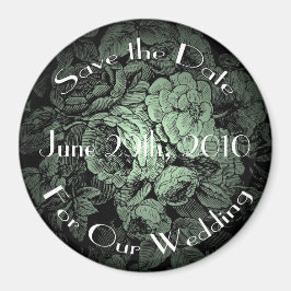 Gartenhochzeit: Speichern Sie das Date Magnet