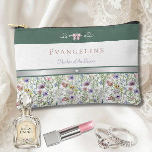 Gartenhochzeit Wildblumen Mutter des Bräutigams Zubehörtasche
