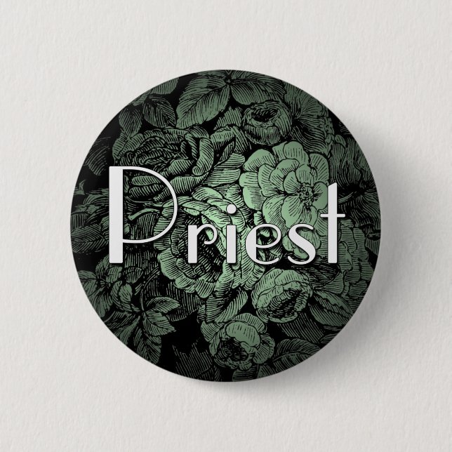 Gartenhochzeitsknopf: Priester Button (Vorderseite)
